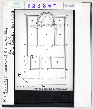 Vorschaubild Madauros: Kleine Basilika, Grundriss 